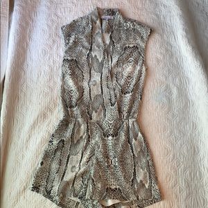 Lacy Paris Snakeskin Romper